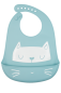 Preview: Silicone Bib Kitten Blue